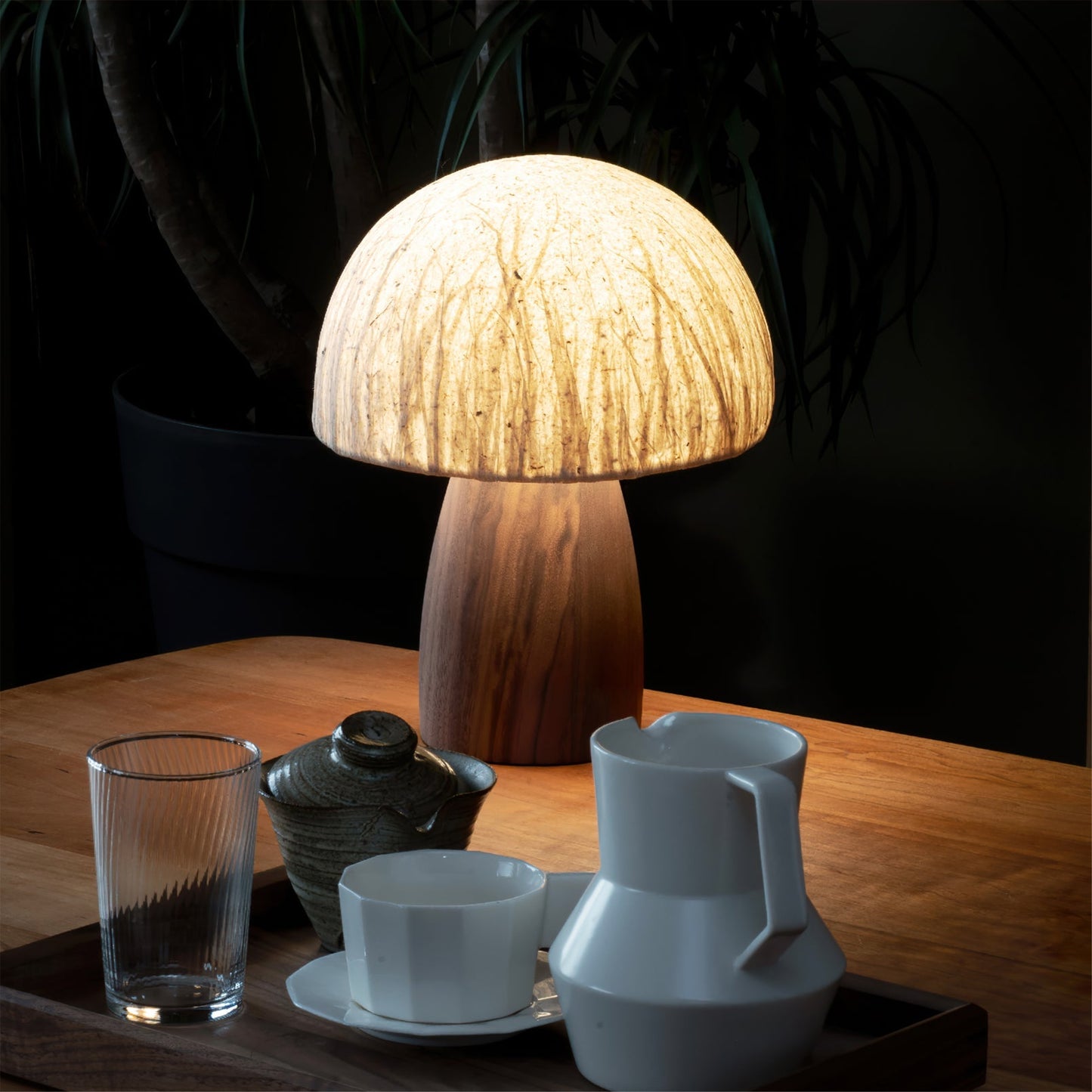 MushroomBeam - Legende Bordlampe med Varm, Hyggelig Belysning