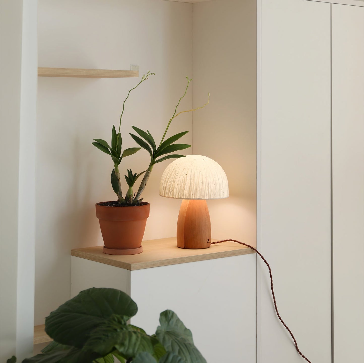 MushroomBeam - Legende Bordlampe med Varm, Hyggelig Belysning