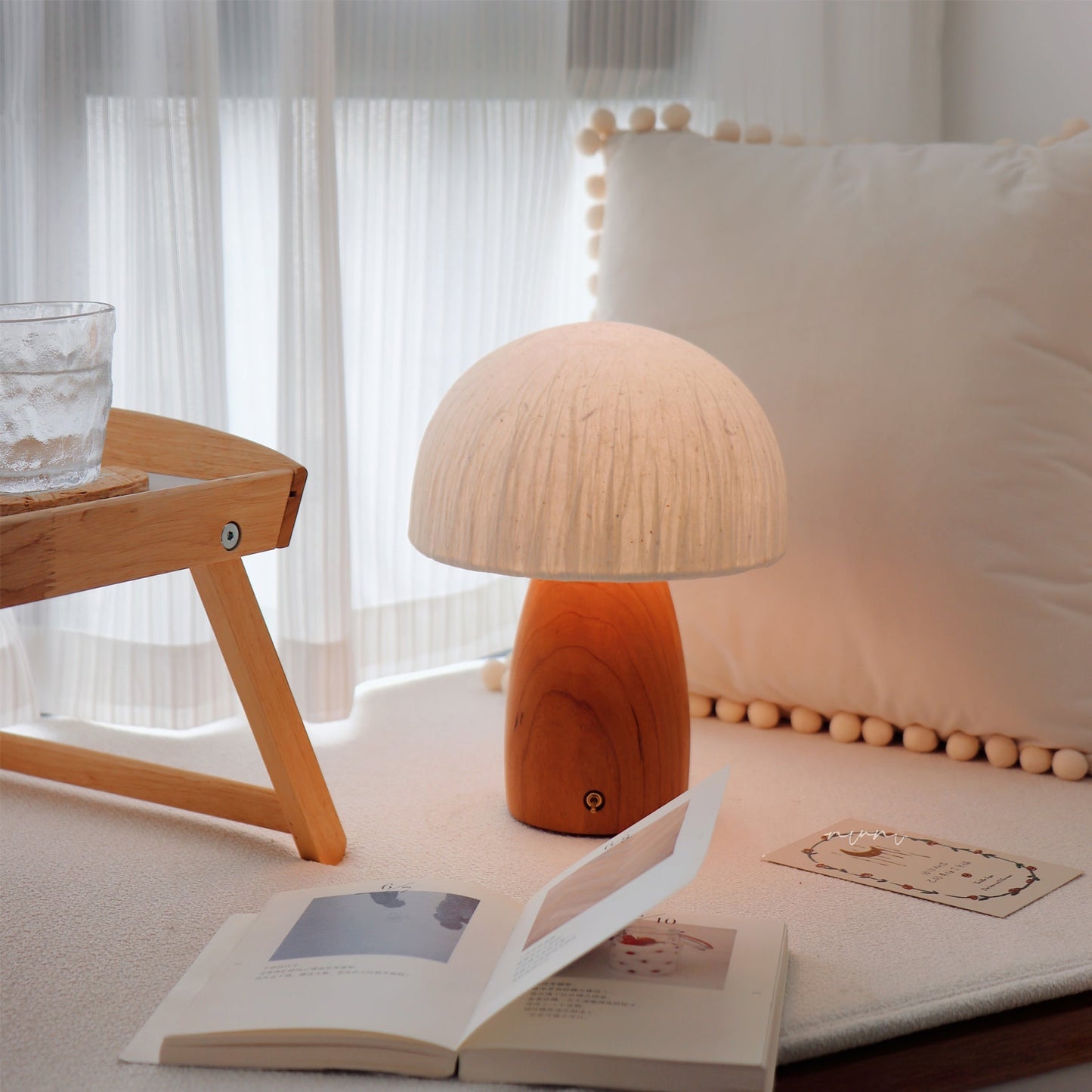 MushroomBeam - Legende Bordlampe med Varm, Hyggelig Belysning