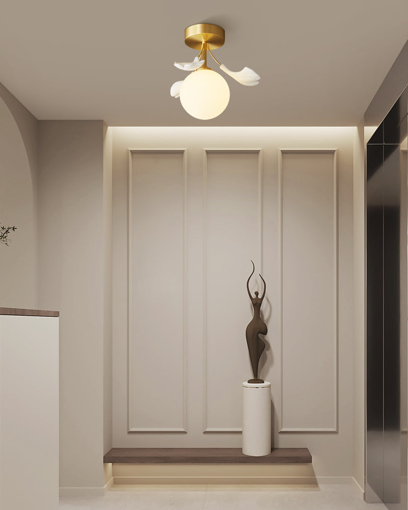 GingkoLuxe - Iluminación de Techo Terrosa