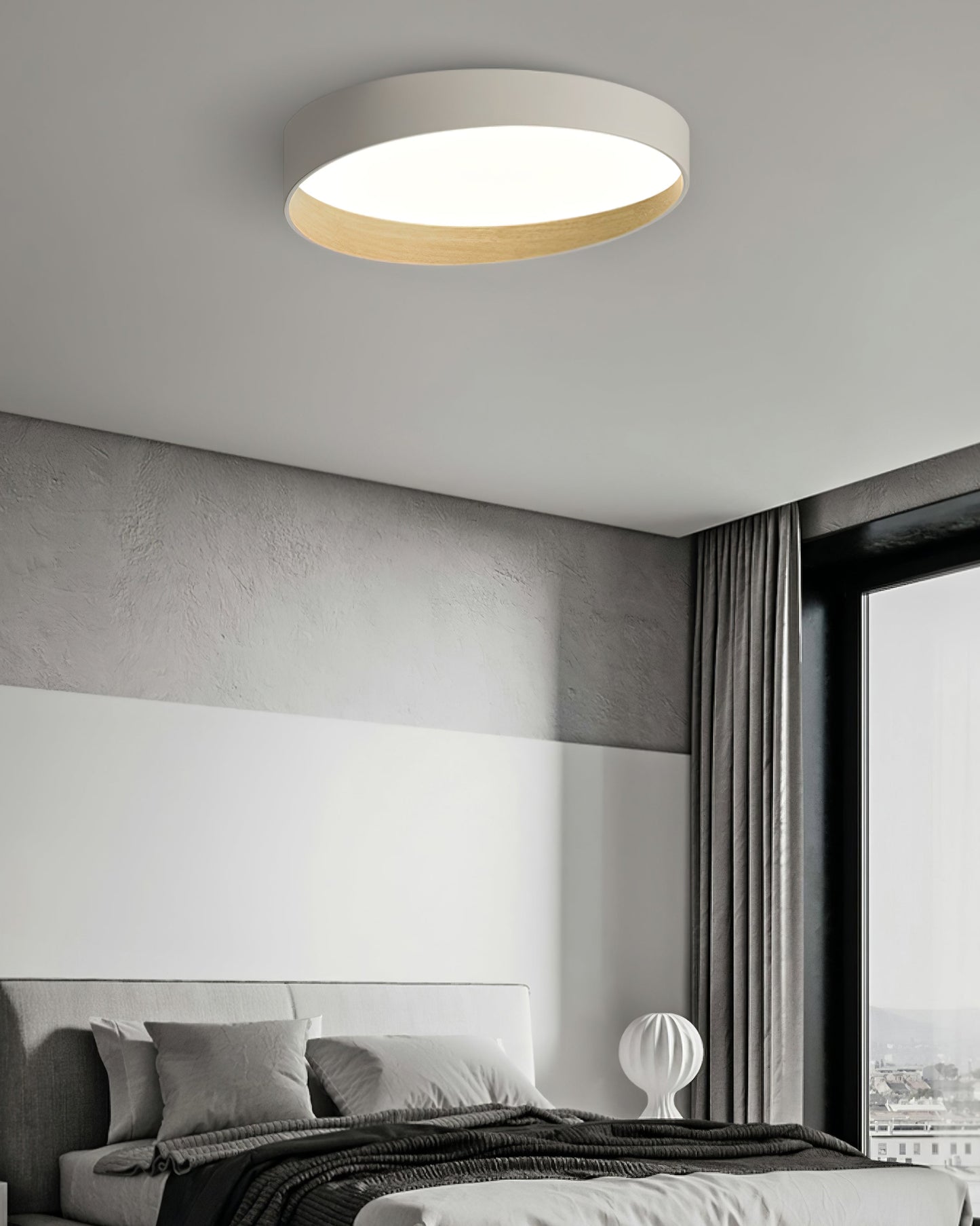 LuxeFinish - Lampe de plafond au design élégant et à la douce lueur