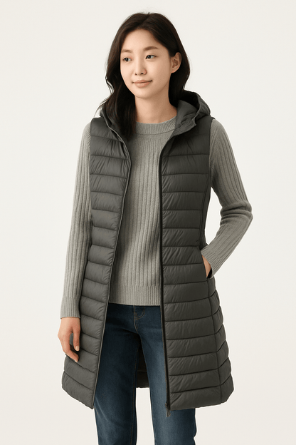 Amalie quilted jacket with hood 6