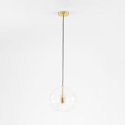 ShineSphere - Amber Pendant Light with Radiant Elegance