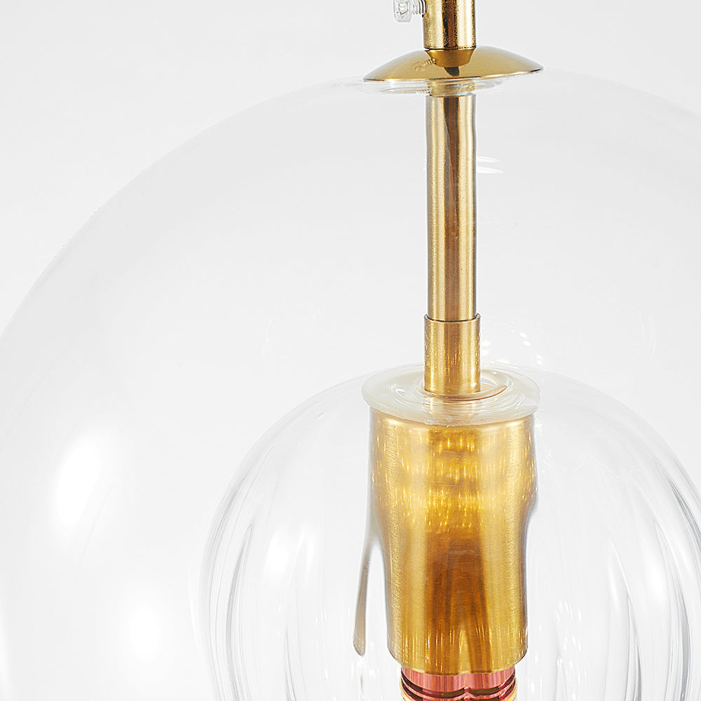ShineSphere - Amber Pendant Light with Radiant Elegance