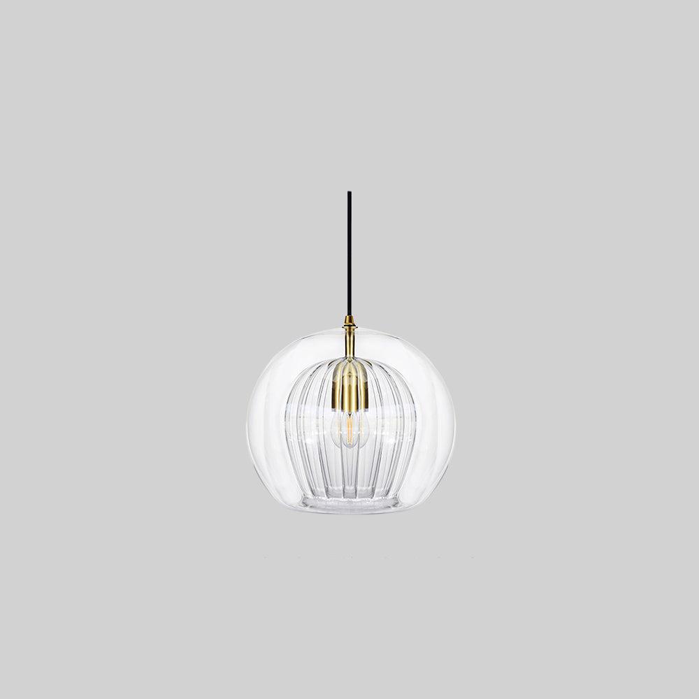 ShineSphere - Amber Pendant Light with Radiant Elegance