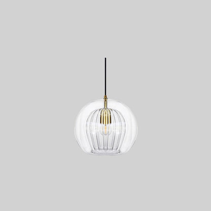 ShineSphere - Amber Pendant Light with Radiant Elegance