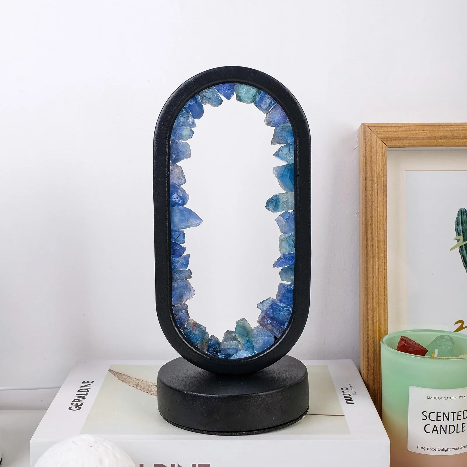 AmethystGlow | Elegant Natural Crystal Serenity Table Lamp for Tranquil Spaces 10