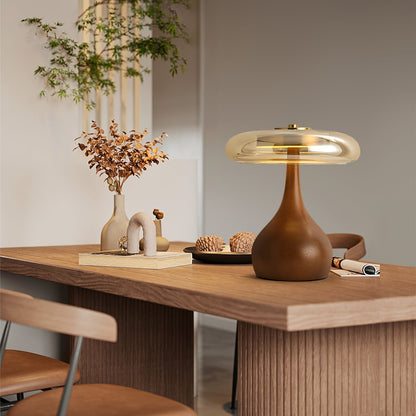 LumiWood – Elegante Luz de Mesa LED