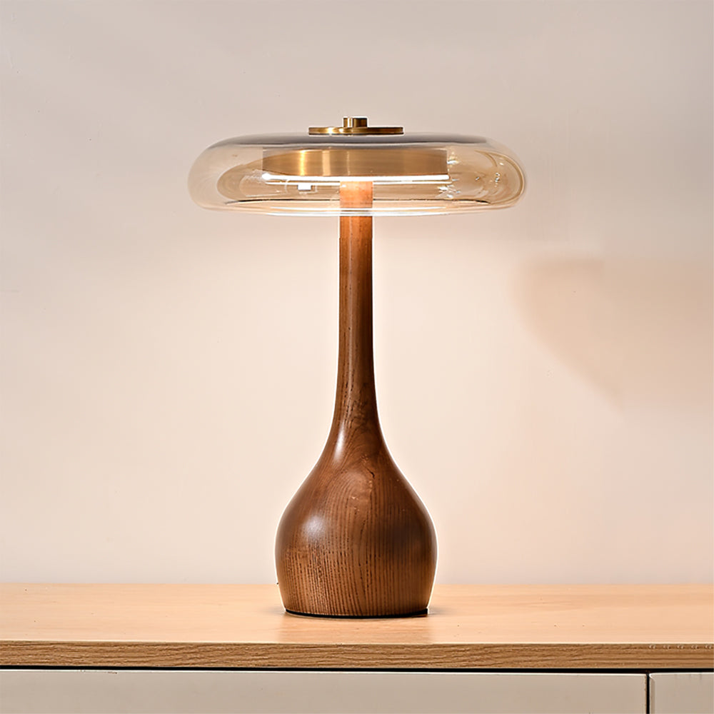 LumiWood – Elegante Luz de Mesa LED