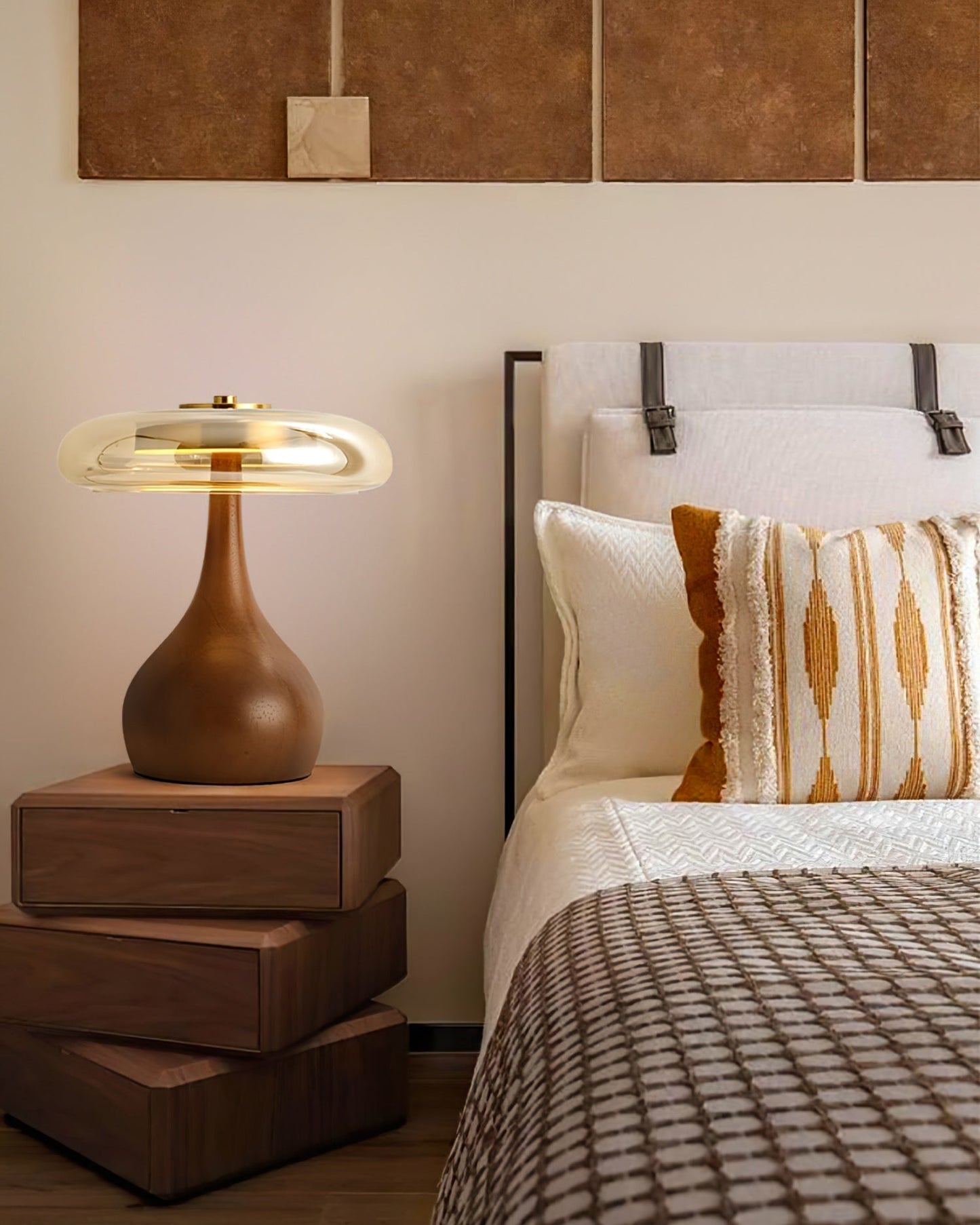 LumiWood – Elegante Luz de Mesa LED