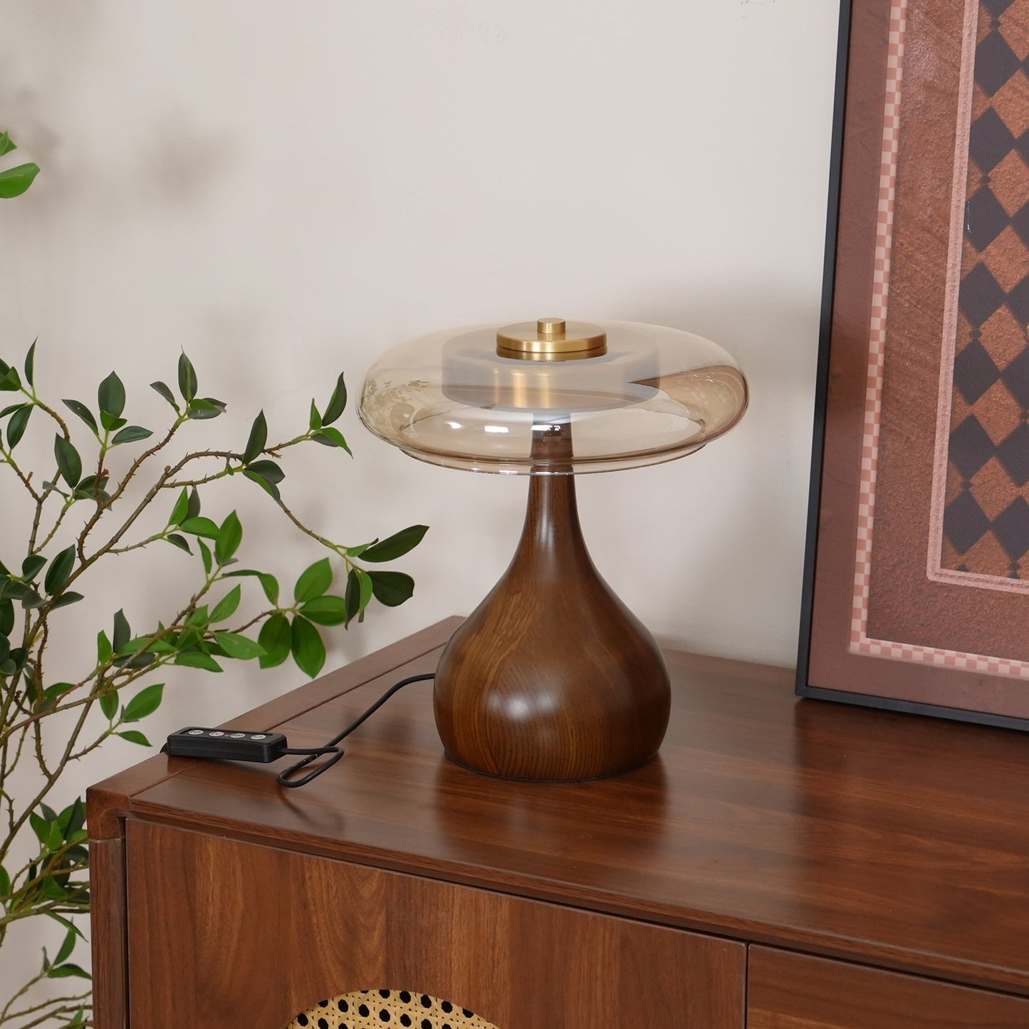 LumiWood – Elegante Luz de Mesa LED