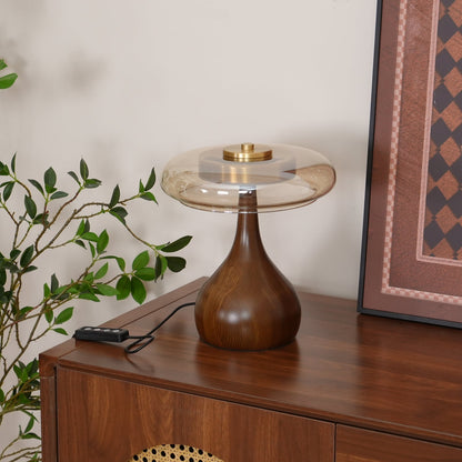 LumiWood – Elegante Luz de Mesa LED