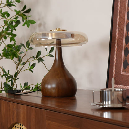 LumiWood – Elegante Luz de Mesa LED