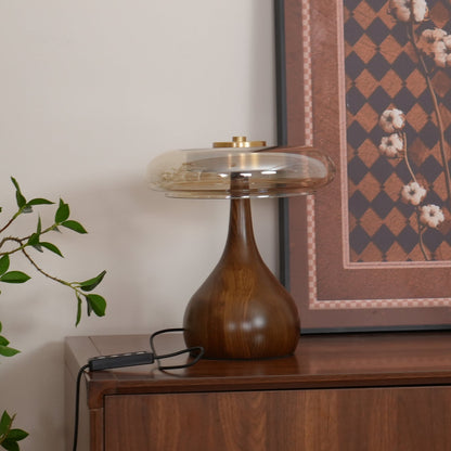 LumiWood – Elegante Luz de Mesa LED