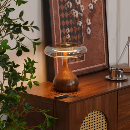 LumiWood – Elegante Luz de Mesa LED