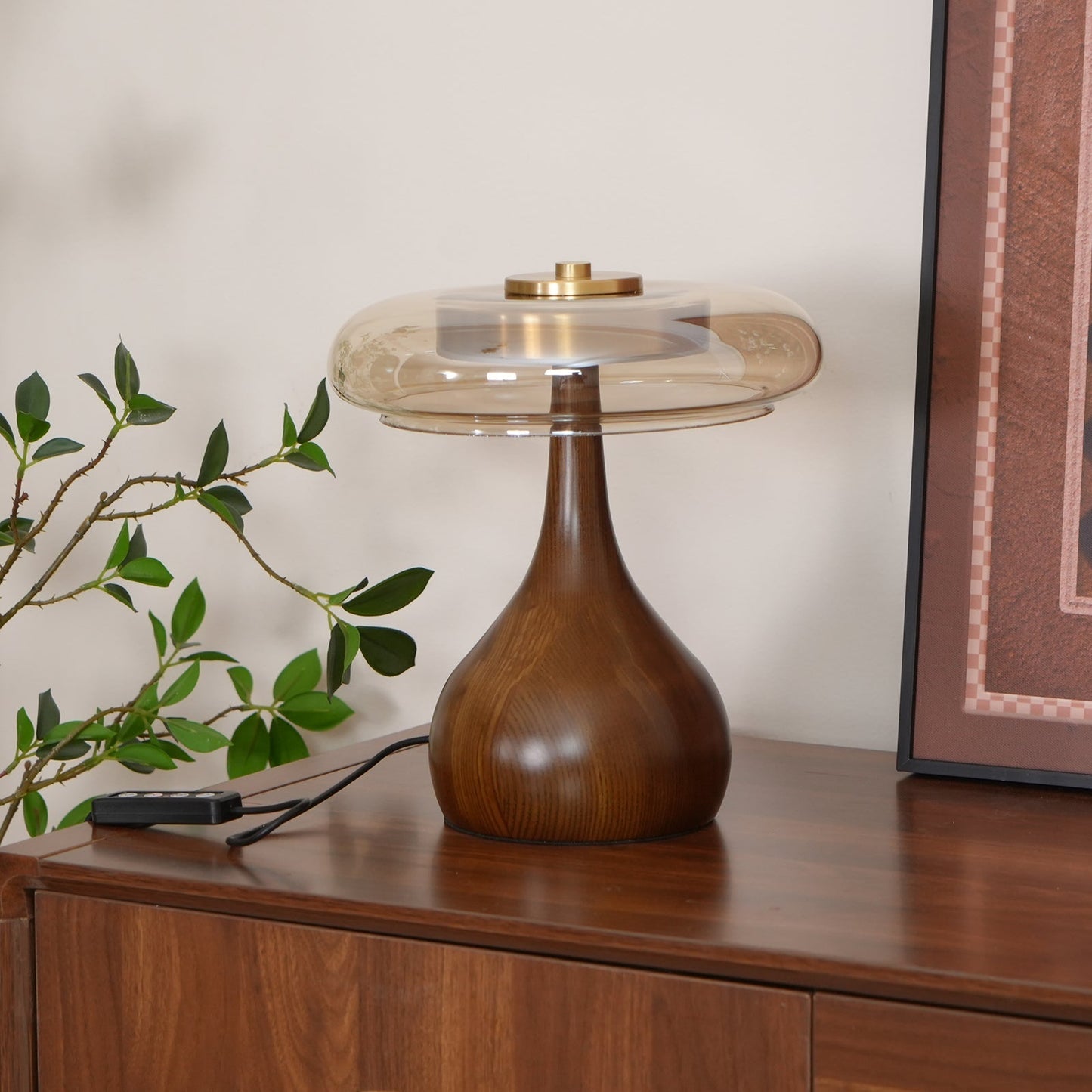 LumiWood – Elegante Luz de Mesa LED