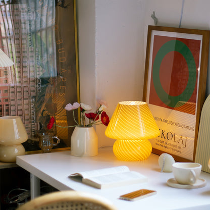 AnselLume - Luz de Mesa de Cristal