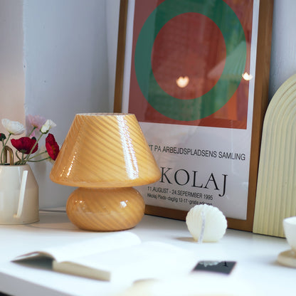 AnselLume - Luz de Mesa de Cristal