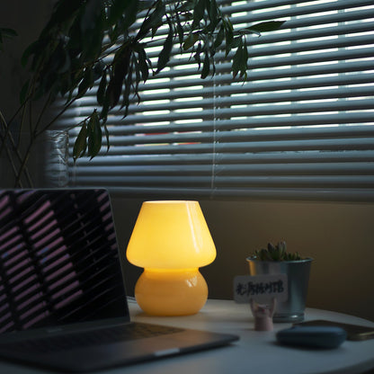 AnselLume - Luz de Mesa de Cristal