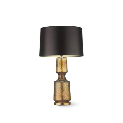 LuxAura – Elegante Metall- und Glas-Tischlampe