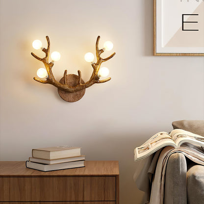 WoodLuxe – Elegant Deer-Shaped Wall Lamp for Nature Lovers