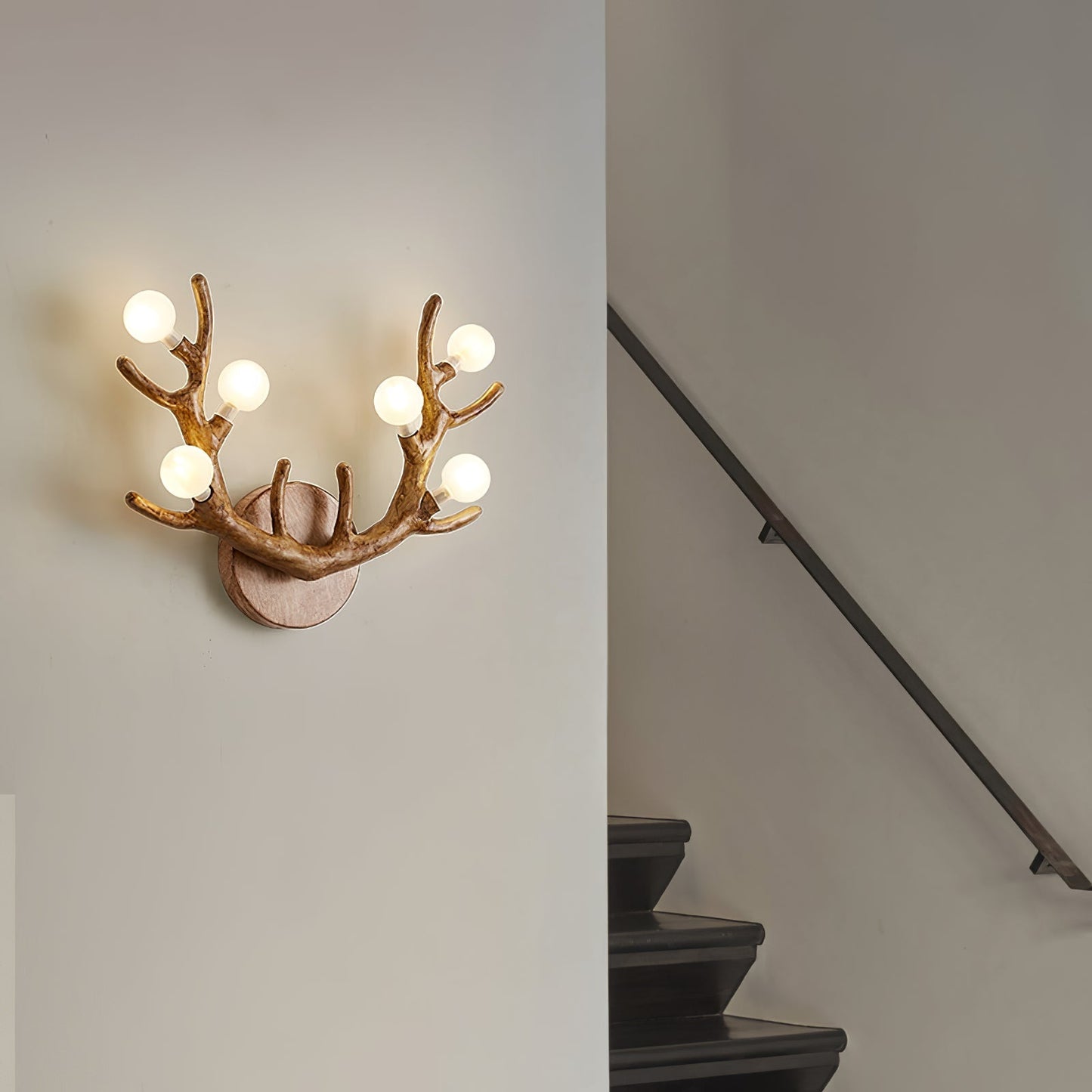 WoodLuxe – Elegant Deer-Shaped Wall Lamp for Nature Lovers