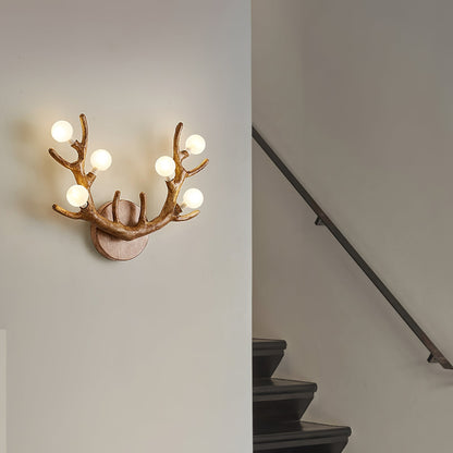 WoodLuxe – Elegant Deer-Shaped Wall Lamp for Nature Lovers