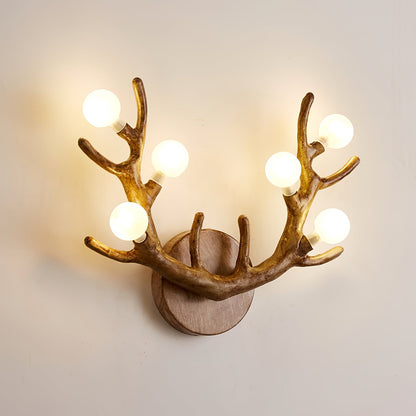 WoodLuxe – Elegant Deer-Shaped Wall Lamp for Nature Lovers
