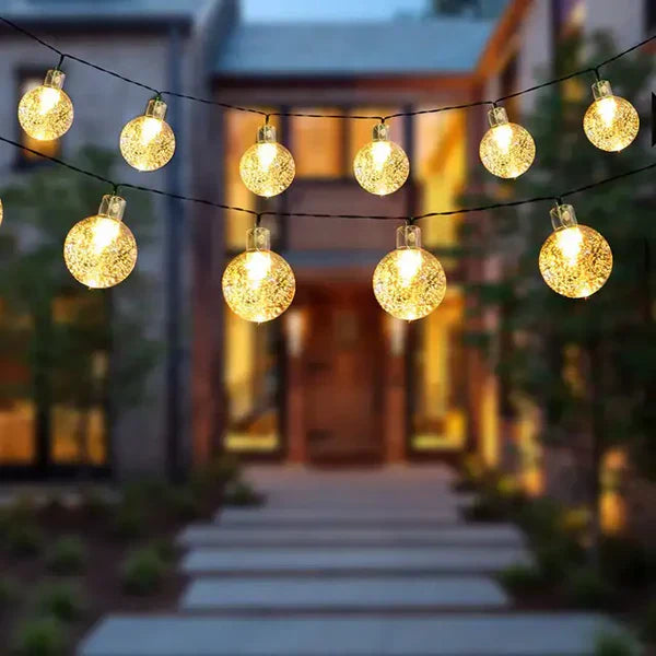 Solar-Powered Outdoor String Lights – Enchanting Festoon Fairy Lights for Terrace and Balcony, Weather Resistant LED Garland-3