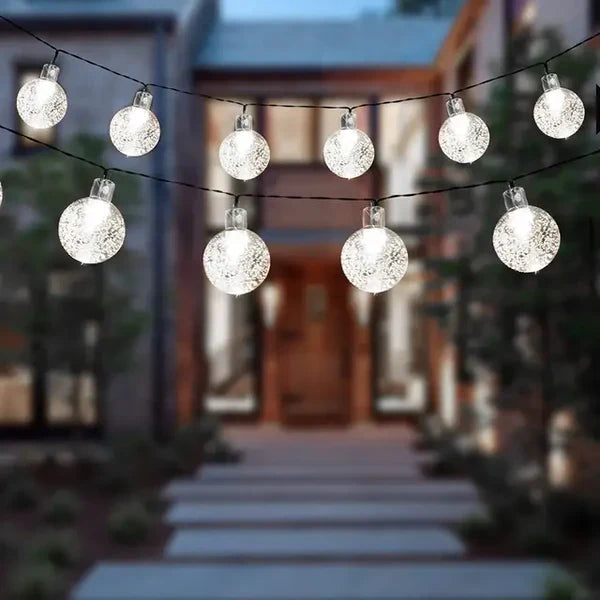 Solar-Powered Outdoor String Lights – Enchanting Festoon Fairy Lights for Terrace and Balcony, Weather Resistant LED Garland-2