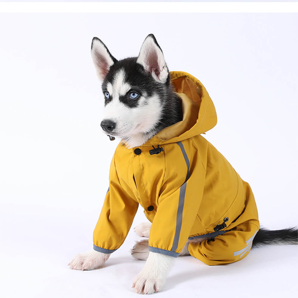 AquaGuard | Stylish Waterproof Adjustable Dog Raincoat with Hood 9