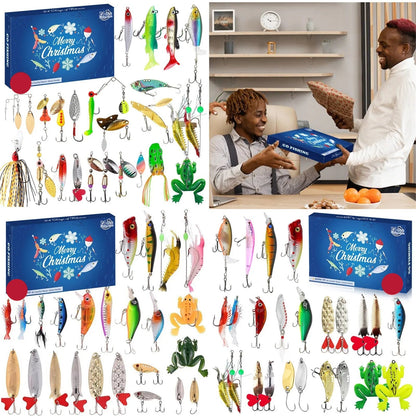 AquaQuest | Compact Waterproof Fishing Advent Calendar with 24 Accessories 1