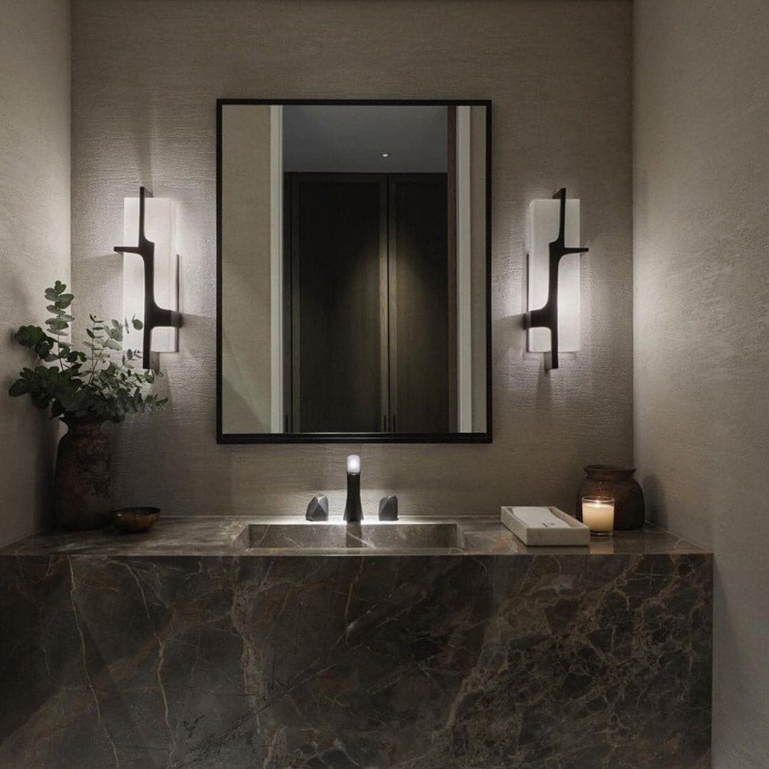 OpalBeam – Applique murale Art Déco en marbre pour un attrait chic