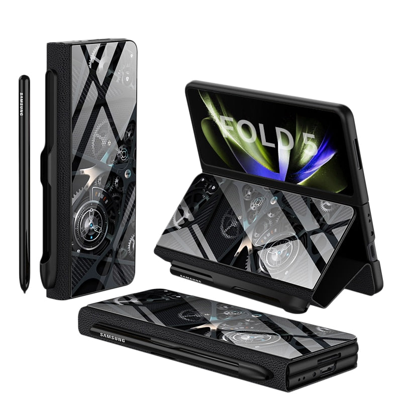 ArmorGuard | Durable Shockproof Leather Case for Samsung Galaxy Z Fold 5/4 10