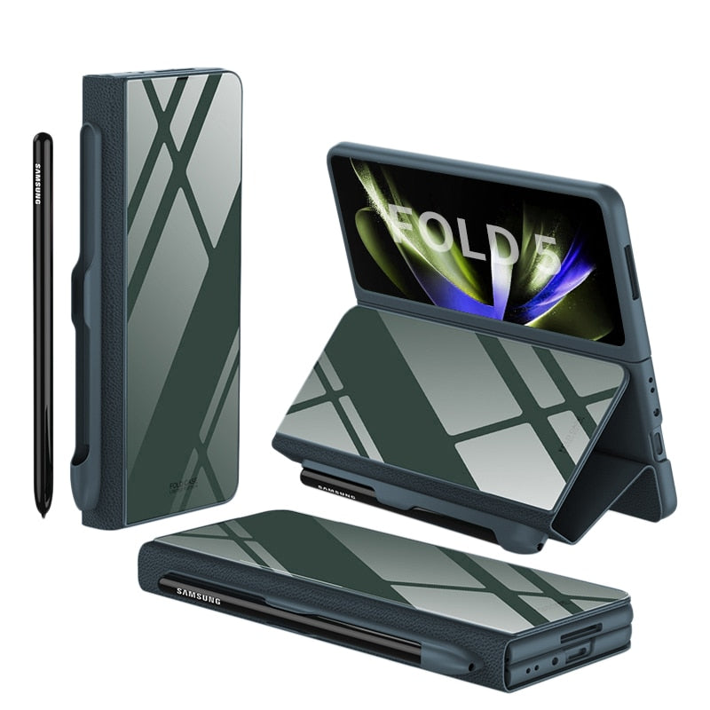 ArmorGuard | Durable Shockproof Leather Case for Samsung Galaxy Z Fold 5/4 11
