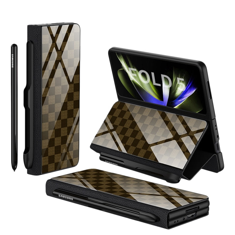 ArmorGuard | Durable Shockproof Leather Case for Samsung Galaxy Z Fold 5/4 12