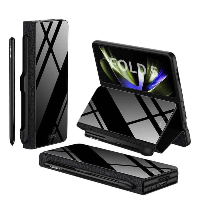 ArmorGuard | Durable Shockproof Leather Case for Samsung Galaxy Z Fold 5/4 15