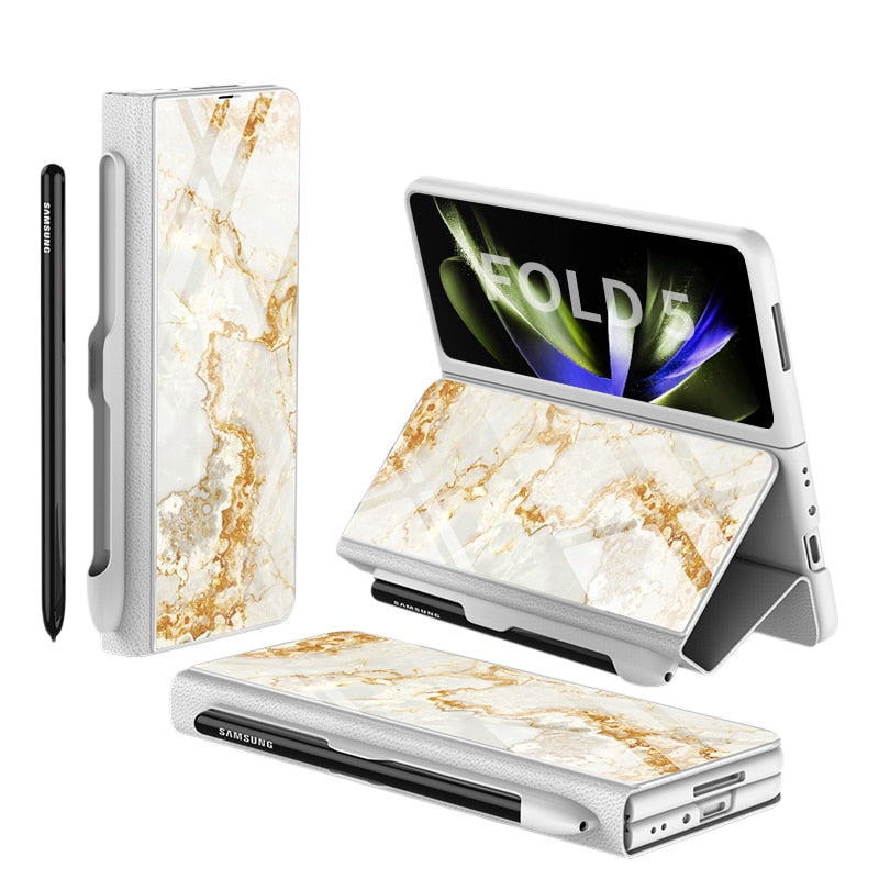 ArmorGuard | Durable Shockproof Leather Case for Samsung Galaxy Z Fold 5/4 2