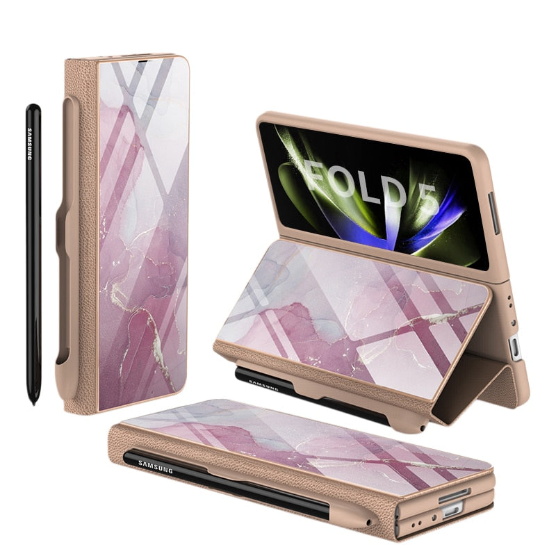 ArmorGuard | Durable Shockproof Leather Case for Samsung Galaxy Z Fold 5/4 9