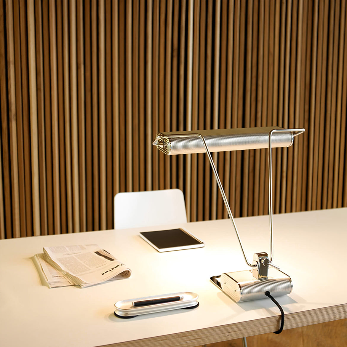 TimberGlow – Lampe de table LED à écran ouvert