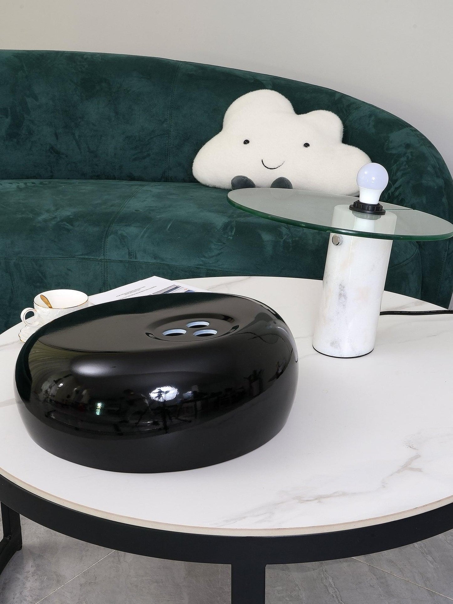 MarbleVista - Lámpara de Mesa Decorativa Estilosa