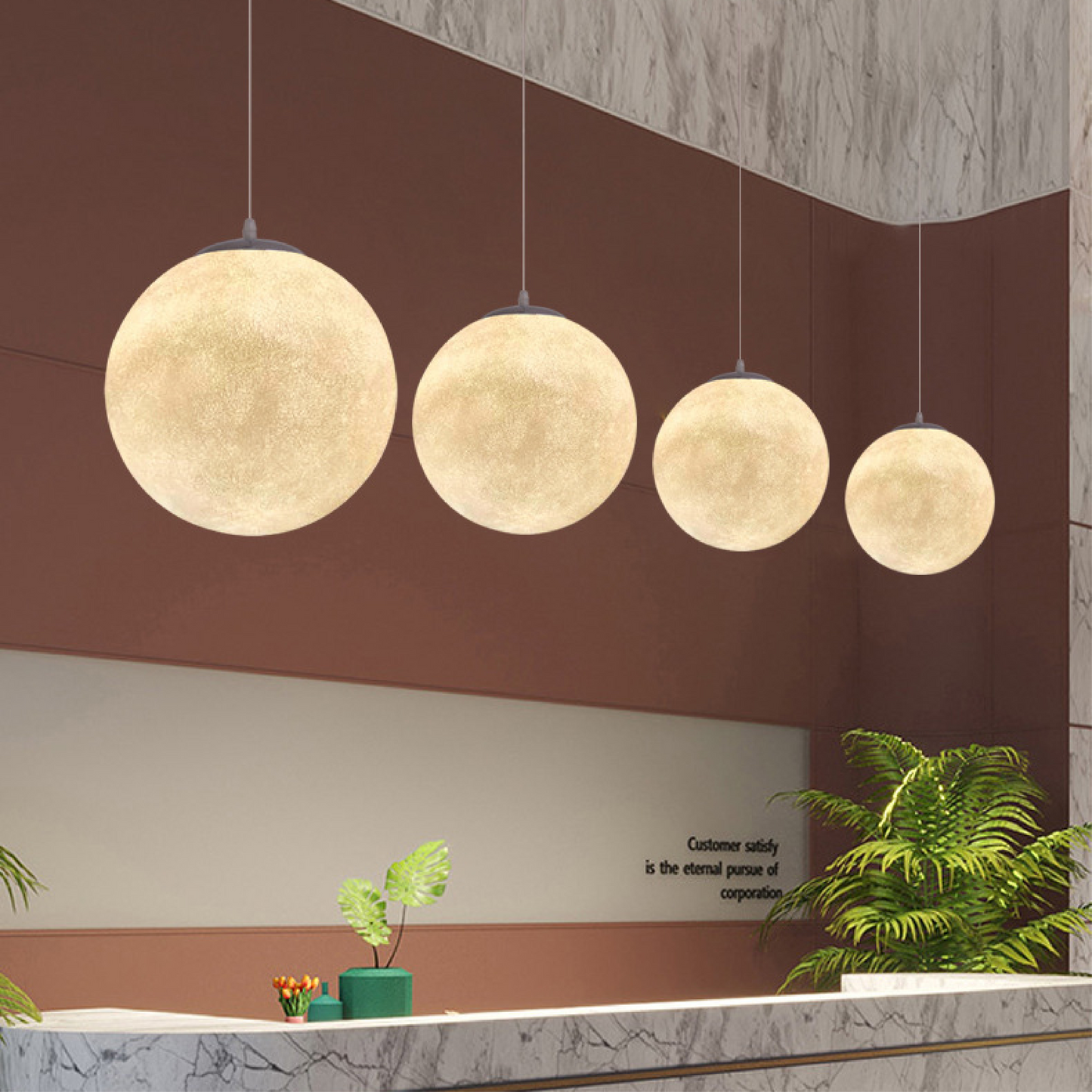 Auralis | Nostalgic Moon Pattern Hanging Lamp 3