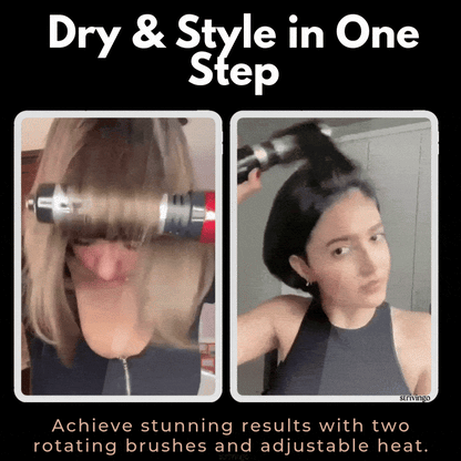 AureaGlow | Innovative Rotating 2-in-1 Hair Dryer and Styler 1