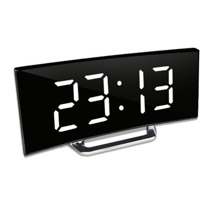 Aurelio | Stylish Large Display Digital Alarm Clock with Curved Design 1