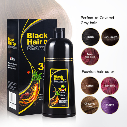 AurumShade | Herbal Nourishing Black Hair Dye Shampoo for Healthy Hair 0
