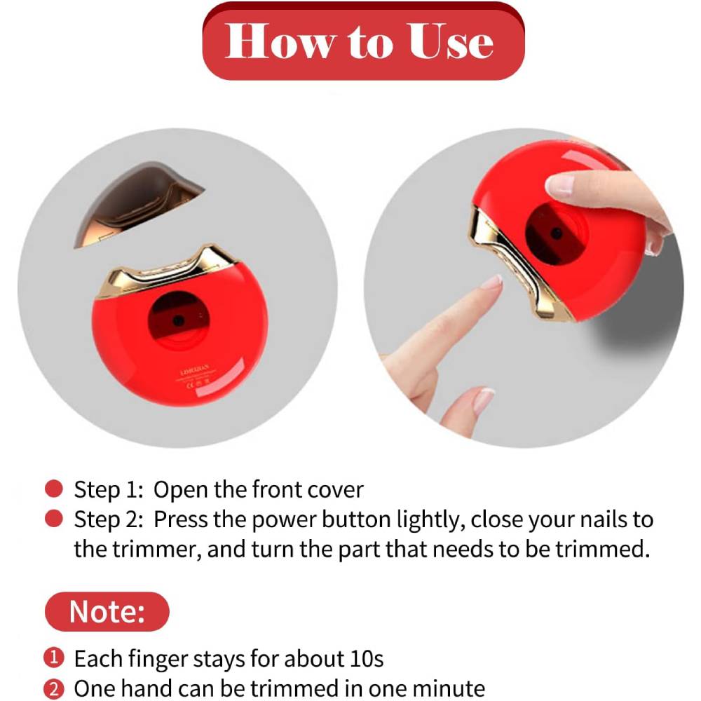 SmartTrim - Automatic Electric Nail Clipper with Safety Features for Precision Trimming-6