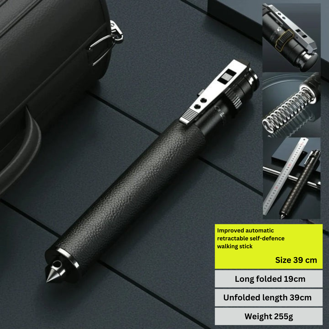 Automatic Self-Defence Walking Stick for Hiking 0