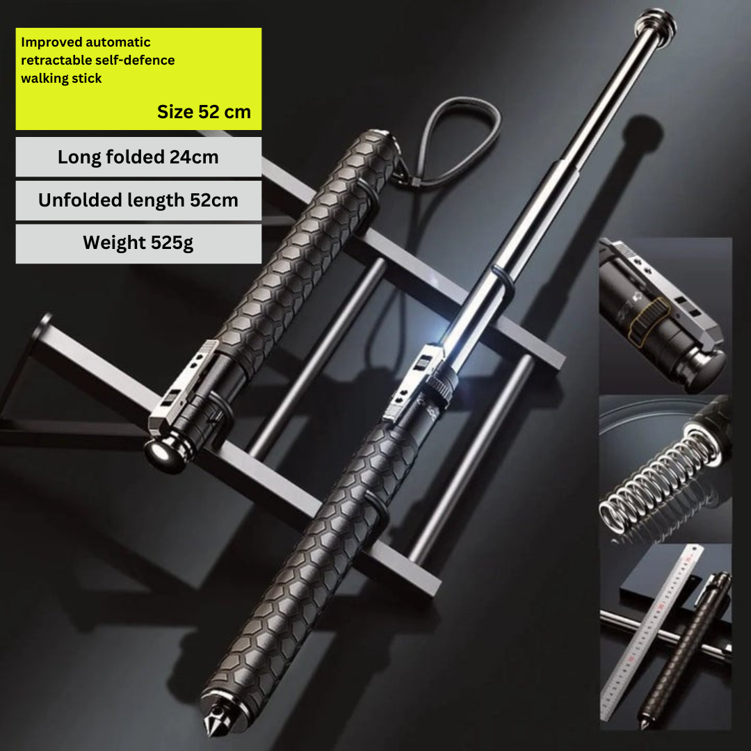 Automatic Self-Defence Walking Stick for Hiking 1