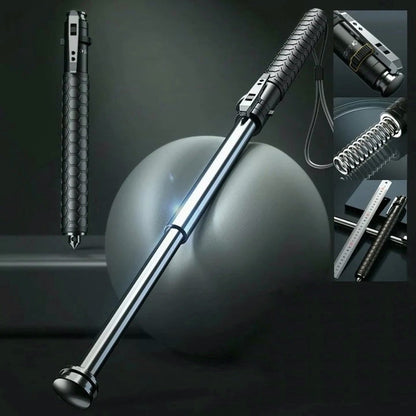 Automatic Self-Defense Hiking Stick with Ergonomic Handle – Compact Trekking Pole for Safety and Stability 6