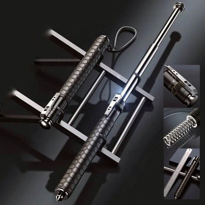 Automatic Self-Defense Hiking Stick with Ergonomic Handle – Compact Trekking Pole for Safety and Stability 7